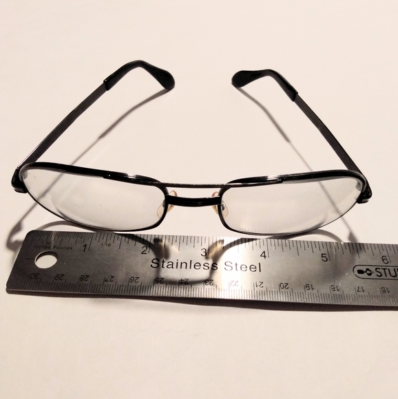 Polaris Vintage Aviator Style Black Men's Eyeglass Frame - Picture 9 of 12